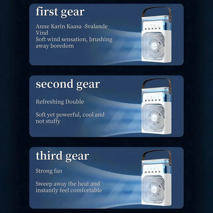 Spray fan portable household three in one